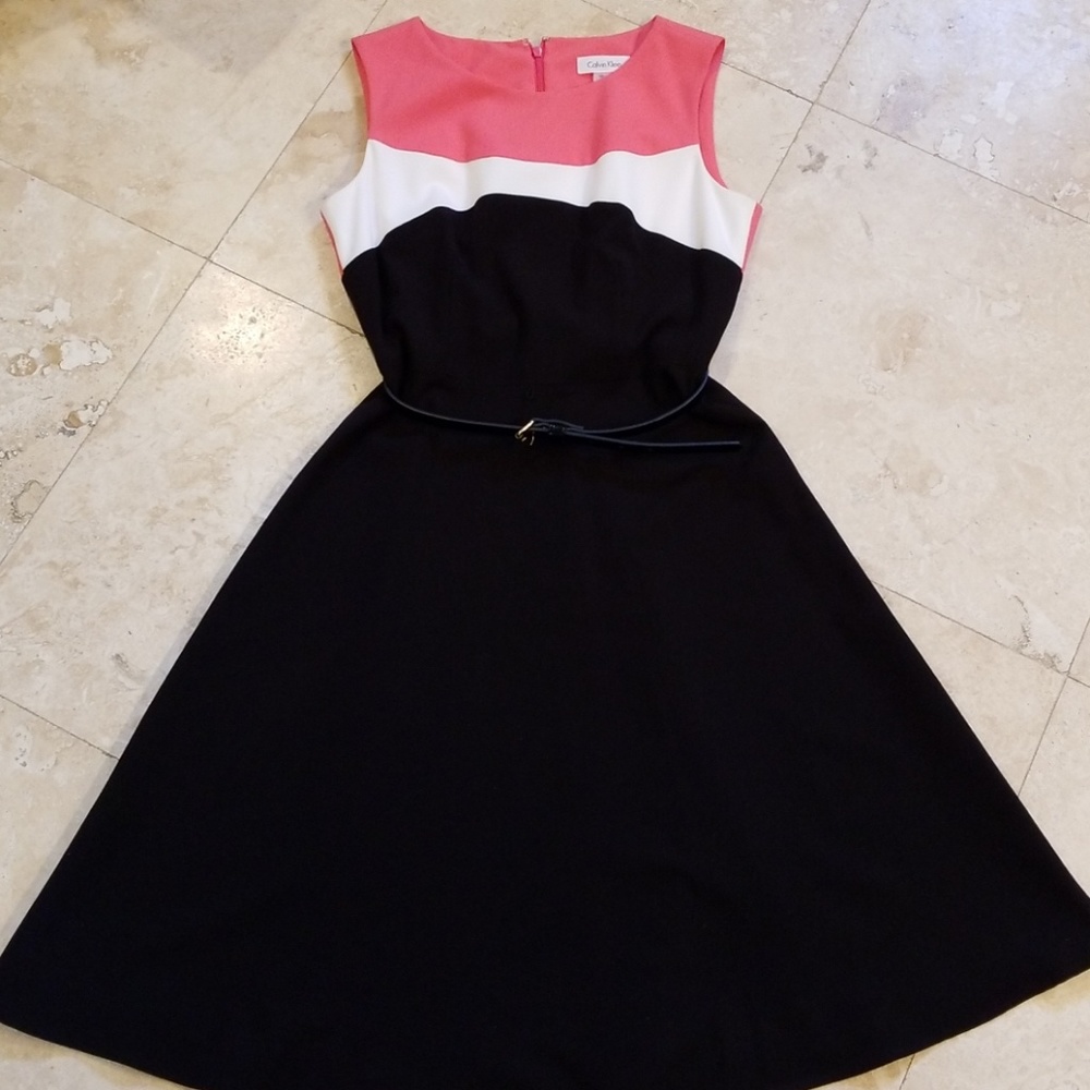 Calvin Klein fit and flare dress